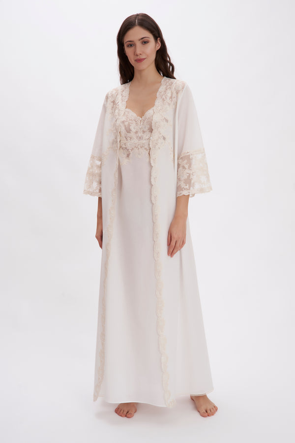 Mussola Cotton Nightgown & Robe