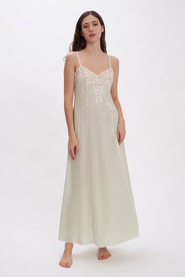 Vermilion Silk Nightgown – Flora Lastraioli Shop Online