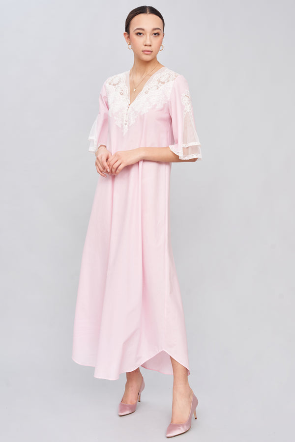 Gladiolus - Mussola Cotton Nightgown