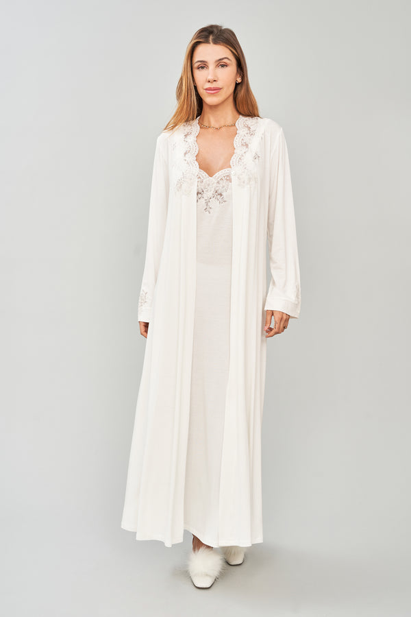 Viscose Jersey Long Robe