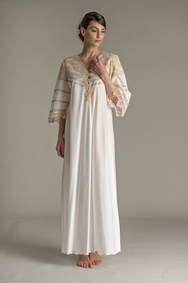 B2B - Mussola Cotton Nightgown - Dress - italian lingerie