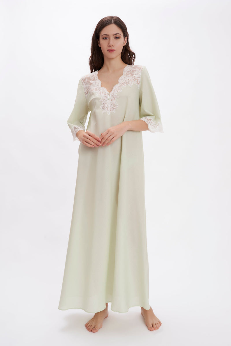 Mussola Cotton Nightgown – Flora Lastraioli Shop Online
