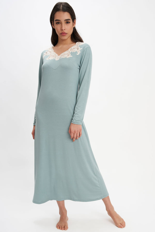Vermilion Silk Nightgown – Flora Lastraioli Shop Online