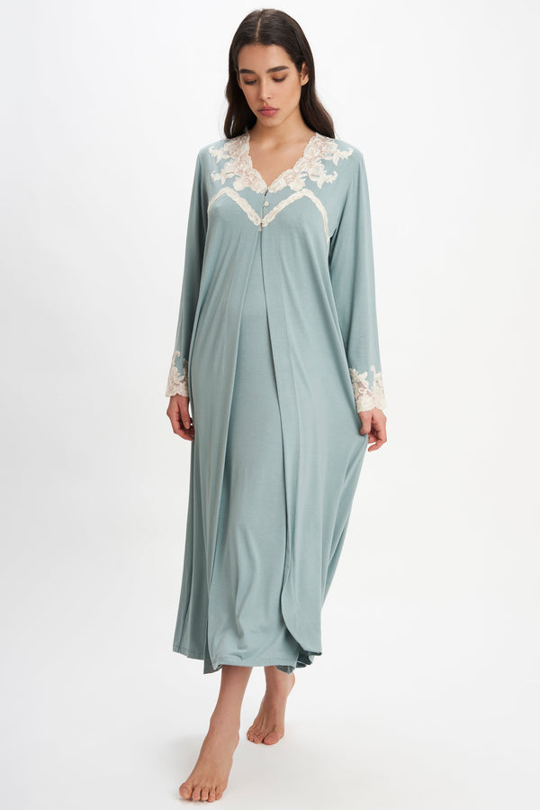 Viscose Jersey Long Robe - Robe - italian lingerie