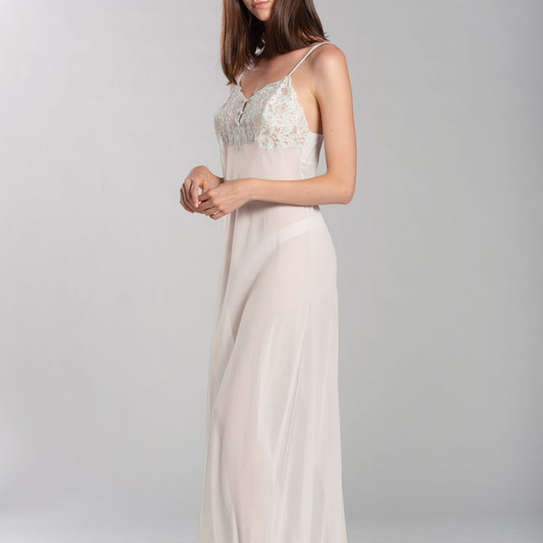 Silk Satin Nightgown – Flora Lastraioli Shop Online